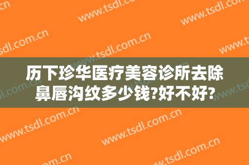 历下珍华医疗美容诊所去除鼻唇沟纹多少钱?好不好?