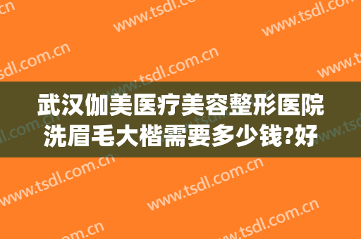 武汉伽美医疗美容整形医院洗眉毛大楷需要多少钱?好不好?(武汉整形美容医院价格多少)