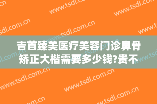 吉首臻美医疗美容门诊鼻骨矫正大楷需要多少钱?贵不贵?(吉首臻美整形医院)