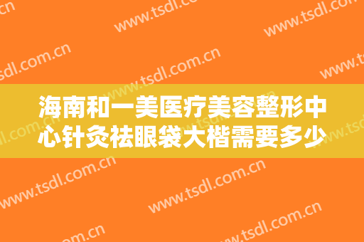 海南和一美医疗美容整形中心针灸祛眼袋大楷需要多少钱?可靠吗?
