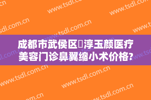成都市武侯区渼淳玉颜医疗美容门诊鼻翼缩小术价格?需要多久恢复?
