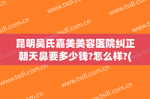 昆明吴氏嘉美美容医院纠正朝天鼻要多少钱?怎么样?(昆明吴氏嘉美做鼻子专业医生有哪些)