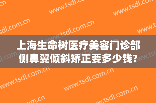 上海生命树医疗美容门诊部侧鼻翼倾斜矫正要多少钱?靠谱吗?(上海医院鼻翼整形)