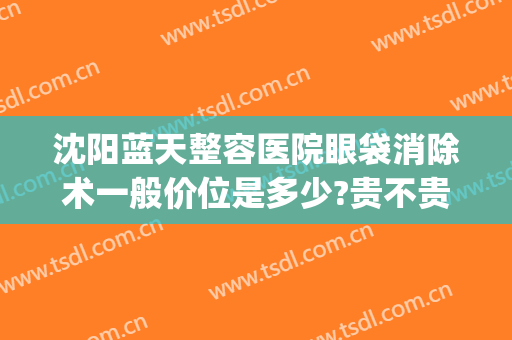 沈阳蓝天整容医院眼袋消除术一般价位是多少?贵不贵?(沈阳割眼袋哪家好)