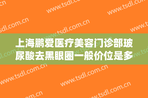 上海鹏爱医疗美容门诊部玻尿酸去黑眼圈一般价位是多少钱?可靠吗?(医美祛黑眼圈多少钱)