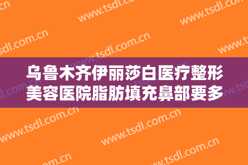 乌鲁木齐伊丽莎白医疗整形美容医院脂肪填充鼻部要多少钱?需要多久恢复?