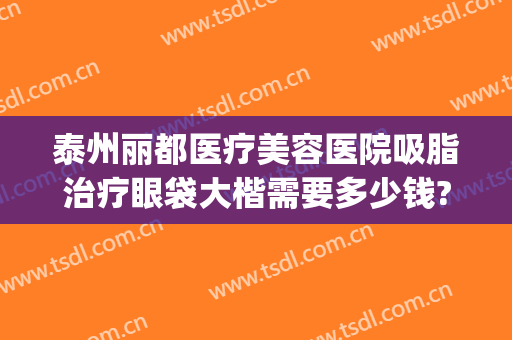 泰州丽都医疗美容医院吸脂治疗眼袋大楷需要多少钱?贵不贵?(去肿眼泡抽脂多少钱)