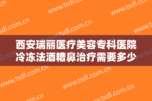 西安瑞丽医疗美容专科医院冷冻法酒糟鼻治疗需要多少费用?怎么样?