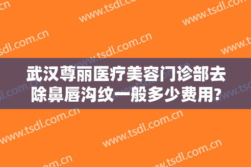 武汉尊丽医疗美容门诊部去除鼻唇沟纹一般多少费用?效果怎么样?