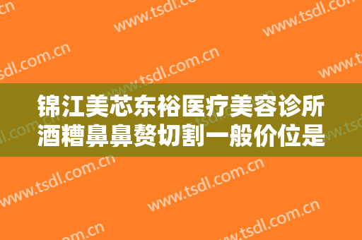 锦江美芯东裕医疗美容诊所酒糟鼻鼻赘切割一般价位是多少?有哪些优势?