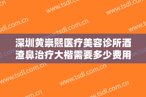 深圳黄崇熙医疗美容诊所酒渣鼻治疗大楷需要多少费用?需要多久恢复?