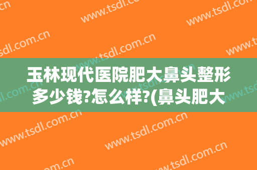 玉林现代医院肥大鼻头整形多少钱?怎么样?(鼻头肥大整容多少钱)
