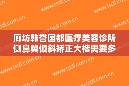 廊坊韩誉国都医疗美容诊所侧鼻翼倾斜矫正大楷需要多少钱?可靠吗?