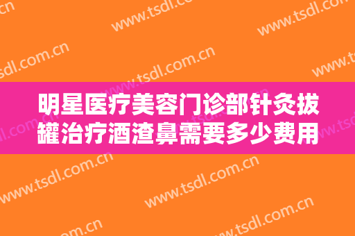 明星医疗美容门诊部针灸拔罐治疗酒渣鼻需要多少费用?可靠吗?