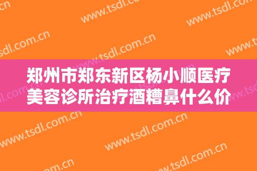 郑州市郑东新区杨小顺医疗美容诊所治疗酒糟鼻什么价格?怎么样?
