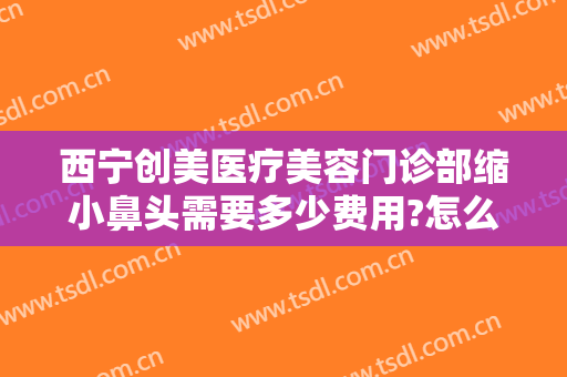 西宁创美医疗美容门诊部缩小鼻头需要多少费用?怎么样?