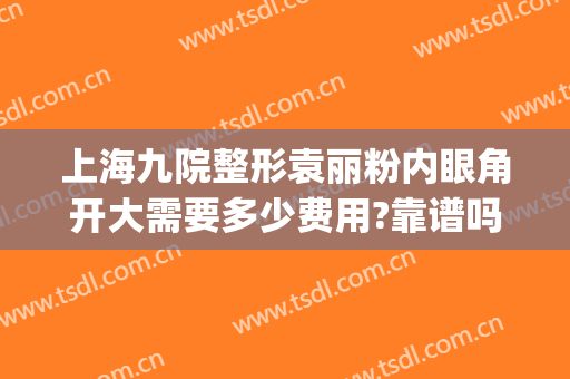 上海九院整形袁丽粉内眼角开大需要多少费用?靠谱吗?(上海九院开外眼角多少钱)