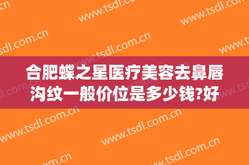合肥蝶之星医疗美容去鼻唇沟纹一般价位是多少钱?好不好?(合肥蝶之星医疗美容门诊部在哪里)