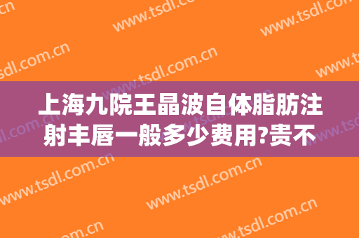 上海九院王晶波自体脂肪注射丰唇一般多少费用?贵不贵?(上海九院吸脂多少钱)