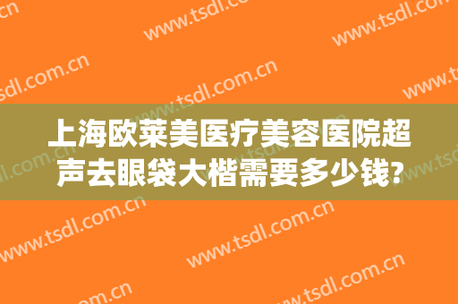 上海欧莱美医疗美容医院超声去眼袋大楷需要多少钱?有哪些优势?(上海华美医院做眼袋)