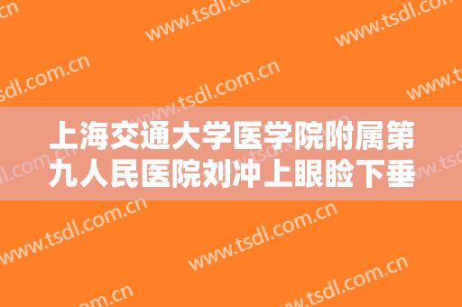 上海交通大学医学院附属第九人民医院刘冲上眼睑下垂矫正价格多少钱?效果怎么样?