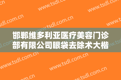 邯郸维多利亚医疗美容门诊部有限公司眼袋去除术大楷需要多少费用?贵不贵?