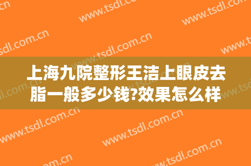上海九院整形王洁上眼皮去脂一般多少钱?效果怎么样?(上海九院王梓做双眼皮怎么样)