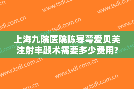上海九院医院陈寒萼爱贝芙注射丰颞术需要多少费用?效果怎么样?