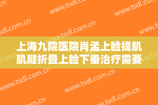 上海九院医院肖孟上睑提肌肌腱折叠上睑下垂治疗需要多少钱?怎么样?