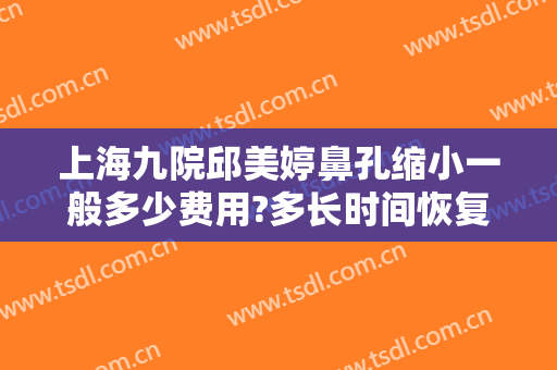 上海九院邱美婷鼻孔缩小一般多少费用?多长时间恢复?