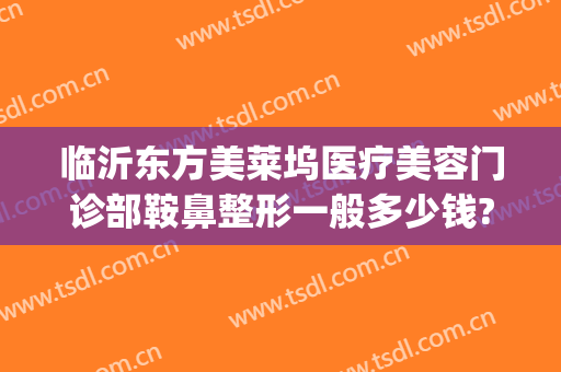临沂东方美莱坞医疗美容门诊部鞍鼻整形一般多少钱?可靠吗?(临沂微整美容医院)