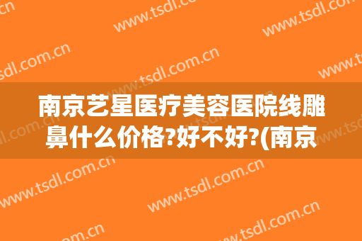 南京艺星医疗美容医院线雕鼻什么价格?好不好?(南京艺星医疗美容怎么样)