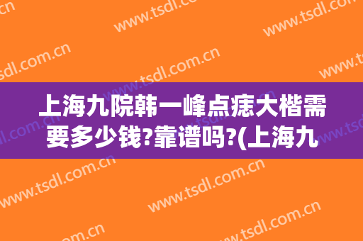 上海九院韩一峰点痣大楷需要多少钱?靠谱吗?(上海九院点一颗痣多少钱?)