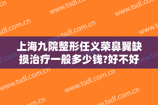上海九院整形任义荣鼻翼缺损治疗一般多少钱?好不好?