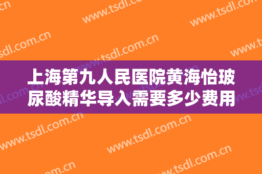 上海第九人民医院黄海怡玻尿酸精华导入需要多少费用?多长时间恢复?