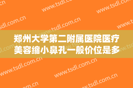 郑州大学第二附属医院医疗美容缩小鼻孔一般价位是多少钱?怎么样?(郑州二院美容整形医院)