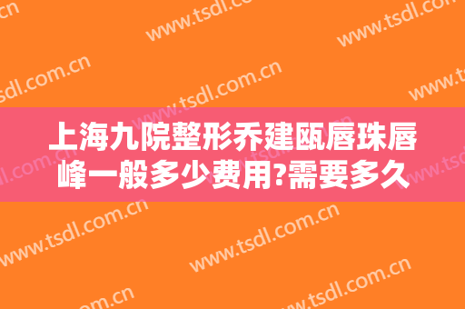 上海九院整形乔建瓯唇珠唇峰一般多少费用?需要多久恢复?