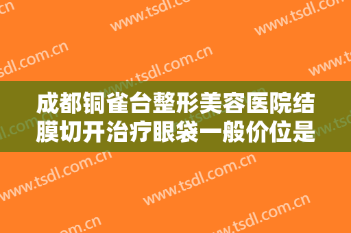成都铜雀台整形美容医院结膜切开治疗眼袋一般价位是多少费用?怎么样?