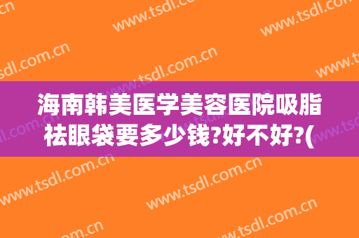海南韩美医学美容医院吸脂祛眼袋要多少钱?好不好?(上海韩式眼袋整形的费用)