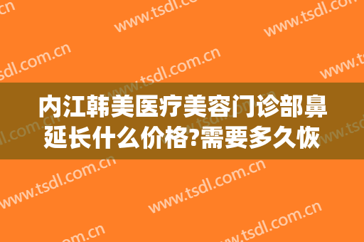 内江韩美医疗美容门诊部鼻延长什么价格?需要多久恢复?(四川韩美整形美容医院)