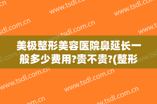 美极整形美容医院鼻延长一般多少费用?贵不贵?(整形医院整鼻子多少钱)
