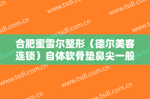 合肥蜜雪尔整形（德尔美客连锁）自体软骨垫鼻尖一般多少费用?可靠吗?