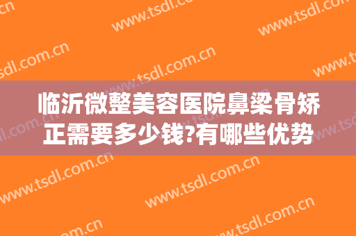 临沂微整美容医院鼻梁骨矫正需要多少钱?有哪些优势?(一般做鼻梁骨矫正需要多少钱)