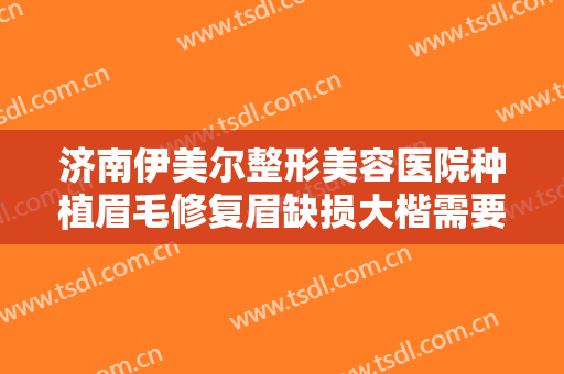 济南伊美尔整形美容医院种植眉毛修复眉缺损大楷需要多少钱?可靠吗?