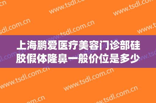 上海鹏爱医疗美容门诊部硅胶假体隆鼻一般价位是多少?怎么样?(鹏爱悦已整形医院)