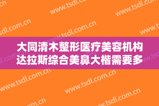 大同清木整形医疗美容机构达拉斯综合美鼻大楷需要多少钱?需要多久恢复?