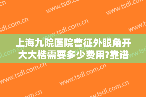 上海九院医院曹征外眼角开大大楷需要多少费用?靠谱吗?