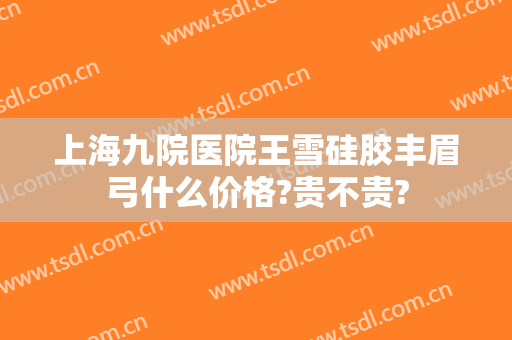 上海九院医院王雪硅胶丰眉弓什么价格?贵不贵?