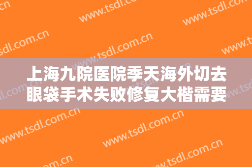 上海九院医院季天海外切去眼袋手术失败修复大楷需要多少钱?贵不贵?