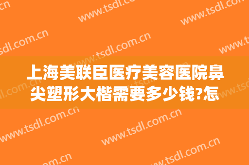 上海美联臣医疗美容医院鼻尖塑形大楷需要多少钱?怎么样?(上海鼻子矫正多少钱)